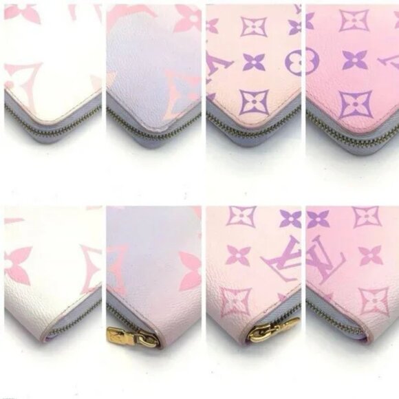 Louis Vuitton Monogram Giant Spring In The City Zippy Wallet Sunrise Pastel Pink - Picture 9 of 16